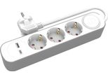 Presa Multipla Con 3 Prese Schuko Da 230V 5M USB-A E USB-C Con Interruttore