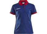Craft Pro Control Kurzarm-Poloshirt Blau L Frau Blau L