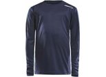 Craft Rush Ls Tee Jr Navy 122/128
