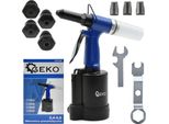Geko Rivettatrice Pneumatica, Pistola Per Rivetti 2,4-4,8 Mm G01349
