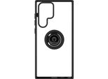 Avizar, Custodia Ibrida Per Cellulare Con Supporto Per Anello Samsung Galaxy S22 Ultra, Nero