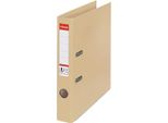 Cartella A Leva A4 Esselte No.1 Power Naturele, Plastica Piena, Dorso 5 Cm, Sabbia
