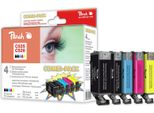 Peach PI100-140 Peach Patrone Canon PGI-525/CLI-526 Multipack Bk, Pbk, M, C, Y Rigenerato