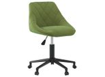 Vidaxl Sedia Da Ufficio Girevole In Velluto Verde Chiaro