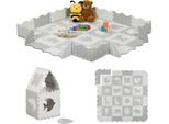 Tappetino Per Puzzle Relaxdays Con Motivi Di Animali Sul Bordo