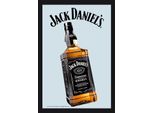 Bottiglia Di Jack Daniels 2 - Specchio Stampato 20X30 Cm In Cornice Di Plastica