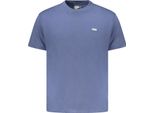 T-Shirt Da Uomo A Maniche Corte Blu Con Stampa Del Logo E Scollo Rotondo