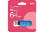 Adata Adata AC906-64G-RWB Unità Flash Usb 64 Gb Usb Type-A 2.0 Blu, Trasparente