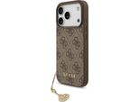 Etui Guess 4G Charms Collection Magsafe Na Iphone 17 Pro - BrąZowe