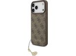 Etui Guess 4G Charms Collection Magsafe Na Iphone 17 Pro Max - BrąZowe