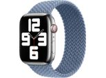Apple Solo Loop Intrecciato Per Watch | 44/45/46/49 Mm - Taglia 11 - Blu Ardesia