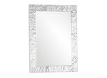Mo.Wa Specchio Da Parete Rettangolare, Italy, Specchio Moderno 65X85, Specchiera Argento, Specchio Per Camera Da Letto Sala Soggiorno Bagno