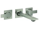 Grohe 3-Loch-Waschtisch-Wandbatterie Allure 20193_2 FüR 29025 Ausl. 208Mm Satin Steel, 20193MS2 20193MS2