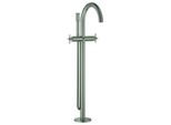 Grohe 2-Griff-Wannenbatterie Atrio 25272 Bodenmontage Kreuz-Griff Satin Steel, 25272MS0 25272MS0