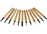 Set Di Coltelli Da Intaglio, 12 Pezzi, Manico In Legno