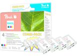 Peach 4Er-Pack - Schwarz, Gelb, Cyan, Magenta - Kompatibel - Tintenpatrone (Alternative Zu: Hp 940XL)