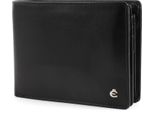 Esquire Pelle Portafoglio Harry Rfid Wallet Quer With Flap Black Nero