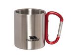 Trespass Bruski Tazza Da Campeggio / Tazza Da Viaggio Con Moschettone TP564 (Taglia Unica) (Argento)