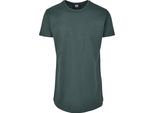 Urban Classics TB638 | Shaped Long Tee Herren T-Shirt - Farbe: Bottlegreen - GrößE: M
