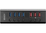 Lindy 4 Port Usb 3.0 Hub Mit 3 Schnellladeports