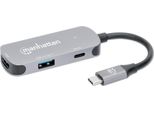 Manhattan 3-In-1 Dock USB-A/USB-C Pd 4K60 Hdmi Usb USB-C Pd
