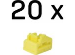 Lindy 47901 Lindy RJ45 Port Locks Yellow, 20 Pezzi