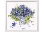Rto Set Punto Croce "Primroses"" M488, Motivo Di Conteggio, 40X38 Cm"