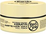 Red One - Cera Per Capelli - Keratin Matt - Styling Rinforzante - Per Una Tenuta Forte E Un Look Opaco - 150 Ml - 1 Pezzo