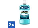 Collutorio Listerine - Menta Fresca - Rinfrescante - 500 Ml - Confezione Risparmio - 2 Pezzi