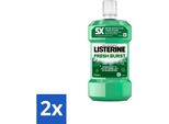 Listerine - Collutorio - Fresh Burst - Denti Forti - 500 Ml - Confezione Risparmio - 2 Pezzi