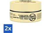 Red One - Cera Per Capelli - Keratin Matt - Styling Rinforzante - Per Una Tenuta Forte E Un Look Opaco - 150 Ml - Value Pack - 2 Pezzi