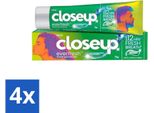 Close Up - Dentifricio Menthol Paradise - Gusto Rinfrescante Al Mentolo - 90 G - Confezione Risparmio - 4 Pezzi
