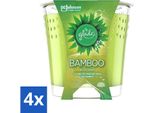 Glade - Candela Profumata - Bamboo Bliss Song - Fresca Fragranza E Relax - 129 G - Confezione Risparmio - 4 Pezzi