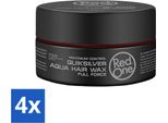 Red One - Cera Per Capelli - Quicksilver - Cera Per Capelli Aqua - Per Una Tenuta E Una Brillantezza Forti - 150 Ml - Confezione Risparmio - 4 Pezzi