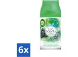 Ricarica Deodorante Per Ambienti Air Wick Life Scents - Acqua Di Bosco - Spray Automatico - 250 Ml - Value Pack - 6 Pezzi