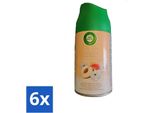 Air Wick - Ricarica Deodorante Per Ambienti - Pesca Bianca - Spray Automatico - 250 Ml - Value Pack - 6 Pezzi