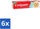 Colgate - Gusto Fragola - Dentifricio Per Bambini - Per Bambini Da 0 A 2 Anni - 50 Ml - Confezione Risparmio - 6 Pezzi