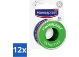 Hansaplast - Cerotti Per Ferite Sensibili - Delicati Sulla Pelle - 5M X 2,5 Cm - Confezione Risparmio - 12 Pezzi
