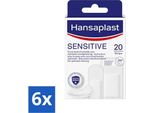 Hansaplast - Cerotti Sensibili - Cura Delle Ferite - 20 Cerotti - Confezione Risparmio - 6 Pezzi
