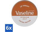 Vaselina - Lip Therapy - Balsamo Labbra - Burro Di Cacao - 20 G - Confezione Risparmio - 6 Pezzi