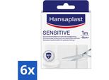 Hansaplast - Cerotti Sensibili - Cura Delle Ferite - 1M X 8Cm - Confezione Risparmio - 6 Pezzi