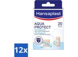 Hansaplast - Cerotti Aqua Protect - Cerotti Impermeabili Per Ferite - Impermeabili - Cura Delle Ferite - 20 Cerotti - Confezione Risparmio - 12 Pezzi