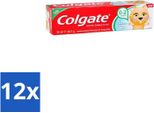 Colgate - Gusto Fragola - Dentifricio Per Bambini - Per Bambini Da 0 A 2 Anni - 50 Ml - Confezione Risparmio - 12 Pezzi