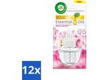 Air Wick - Ricarica Per Deodorante Per Ambienti - Oli Essenziali - Diffusore Elettrico Di Fragranze - Magnolia E Fiori Di Ciliegio - 19 Ml - Confezione Risparmio - 12 Pezzi