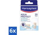 Hansaplast - Cerotti Aqua Protect - Cerotti Impermeabili Per Ferite - Impermeabili - Cura Delle Ferite - 20 Cerotti - Confezione Value - 6 Pezzi