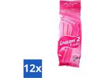 Benson - Laser Twin Women - Rasoio Usa E Getta - Per Donne - 10 Lame - Confezione Risparmio - 12 Pezzi