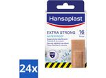 Hansaplast - Extra Strong - Cerotti Impermeabili Per Ferite - Cura Delle Ferite - 16 Cerotti - Confezione Value - 24 Pezzi