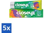 Close Up - Dentifricio Menthol Paradise - Gusto Rinfrescante Al Mentolo - 90 G - Confezione Risparmio - 5 Pezzi