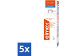 Elmex Dentifricio Anti-Carie Bianco Delicato 75 Ml - Confezione Risparmio - 5 Pezzi