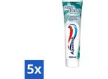 Dentifricio Aquafresh - Detergente Rinfrescante - Mentolo - 100 Ml - Confezione Risparmio - 5 Pezzi